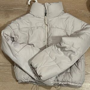 H&M white puffer jacket